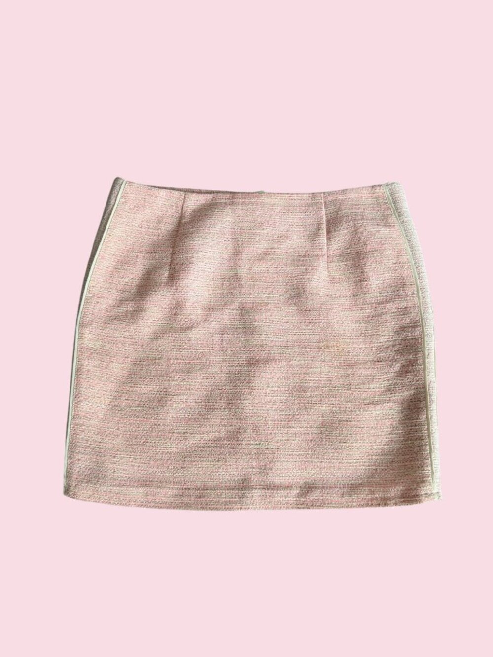 WILFRED Pink White Patterned Pinstriped Mini Skirt Size 6